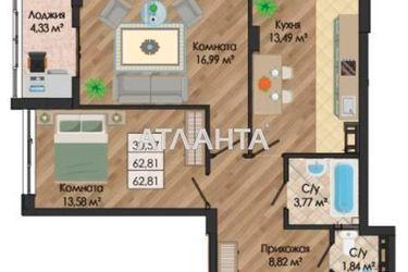2-rooms apartment apartment by the address st. Nikolaevskaya (area 64,7 m2) - Atlanta.ua - photo 6