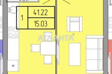 1-room apartment apartment by the address st. Pishonovskaya (area 41,2 m2) - Atlanta.ua - photo 7