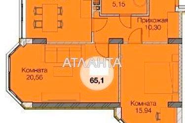 2-rooms apartment apartment by the address st. Paustovskogo (area 65,3 m2) - Atlanta.ua - photo 16