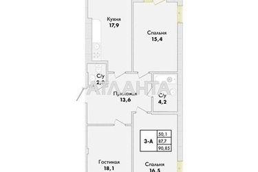 3-rooms apartment apartment by the address st. Pivovarnaya (area 90,9 m2) - Atlanta.ua - photo 7