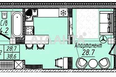 1-room apartment apartment by the address st. Arkadiyskaya Alleya (area 38,0 m2) - Atlanta.ua - photo 6