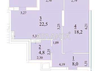 1-room apartment apartment by the address st. Novatorov (area 55,5 m2) - Atlanta.ua - photo 18