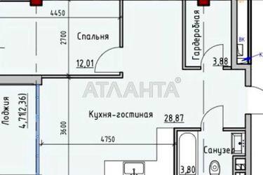 1-room apartment apartment by the address st. Primorskaya Suvorova (area 48,0 m2) - Atlanta.ua - photo 4