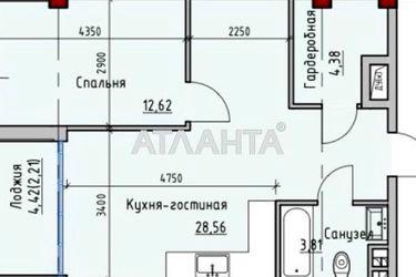 1-room apartment apartment by the address st. Primorskaya Suvorova (area 51,6 m2) - Atlanta.ua - photo 7