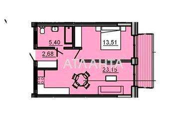 1-room apartment apartment by the address st. Avdeeva chernomorskogo (area 42,8 m2) - Atlanta.ua - photo 7