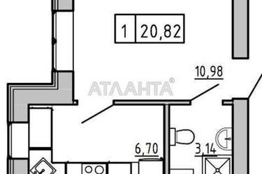 1-room apartment apartment by the address st. Spreysa (area 20,8 m2) - Atlanta.ua - photo 10