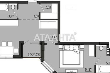 1-комнатная квартира по адресу ул. Чехова (площадь 50,1 м2) - Atlanta.ua - фото 16