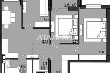 2-комнатная квартира по адресу ул. Чехова (площадь 72,9 м2) - Atlanta.ua - фото 26