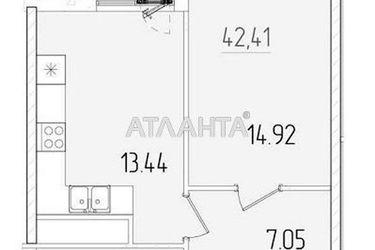 1-кімнатна квартира за адресою вул. Краснова (площа 43,0 м2) - Atlanta.ua - фото 8