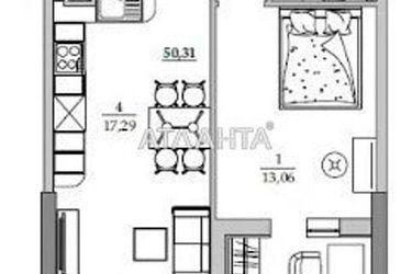 1-room apartment apartment by the address st. Sportivnaya (area 49,3 m2) - Atlanta.ua - photo 19