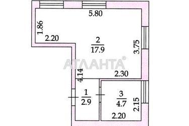 1-room apartment apartment by the address st. Surikova (area 25,5 m2) - Atlanta.ua - photo 6