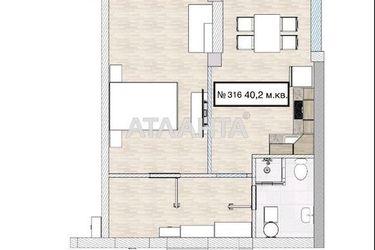 1-room apartment apartment by the address st. Tsvetaeva gen (area 40,2 m2) - Atlanta.ua - photo 20