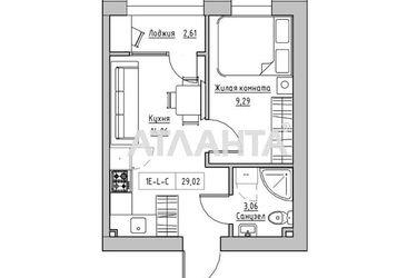 1-room apartment apartment by the address st. 7 km ovidiopolskoy dor (area 29,0 m2) - Atlanta.ua - photo 8