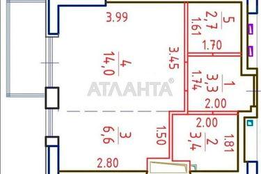 1-room apartment apartment by the address st. Srednefontanskiy per (area 32,5 m2) - Atlanta.ua - photo 35