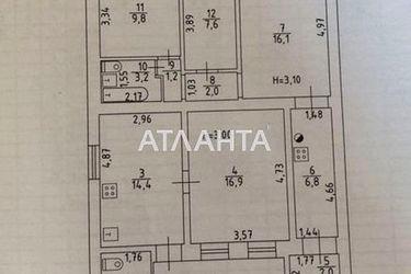 Многокомнатная квартира по адресу ул. Головатого атам. (площадь 95,0 м2) - Atlanta.ua - фото 14