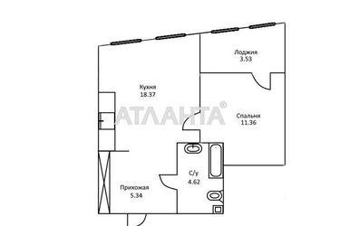 1-room apartment apartment by the address st. Raskidaylovskaya Stanislavskogo (area 42,9 m2) - Atlanta.ua - photo 19