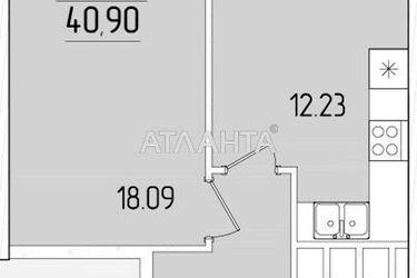 1-room apartment apartment by the address st. Krasnova (area 41,0 m2) - Atlanta.ua - photo 8