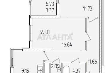 2-rooms apartment apartment by the address st. Krasnova (area 59,0 m2) - Atlanta.ua - photo 16