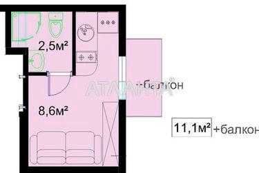 1-комнатная квартира по адресу Первомайский 1-й пер. (площадь 11,5 м2) - Atlanta.ua - фото 8