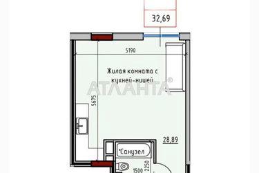1-room apartment apartment by the address st. Radostnaya (area 33,0 m2) - Atlanta.ua - photo 31