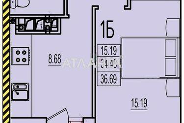 1-room apartment apartment by the address st. Stroitelnaya (area 39,0 m2) - Atlanta.ua - photo 15