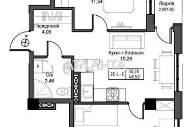 2-rooms apartment apartment by the address st. 7 km ovidiopolskoy dor (area 48,5 m2) - Atlanta.ua - photo 10