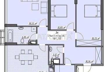 3-rooms apartment apartment by the address st. Kurortnyy per (area 104,7 m2) - Atlanta.ua - photo 14
