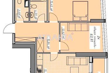 2-rooms apartment apartment by the address st. Kurortnyy per (area 63,7 m2) - Atlanta.ua - photo 12