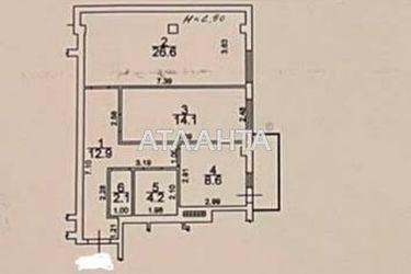 2-rooms apartment apartment by the address st. Ispanskiy per (area 69,7 m2) - Atlanta.ua - photo 34