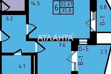 1-комнатная квартира по адресу Небесной Сотни пр. (площадь 35,2 м2) - Atlanta.ua - фото 9
