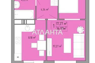 1-комнатная квартира по адресу ул. Пишоновская (площадь 36,9 м2) - Atlanta.ua - фото 4