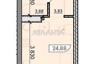 1-комнатная квартира по адресу ул. Вильямса ак. (площадь 25,0 м2) - Atlanta.ua - фото 7