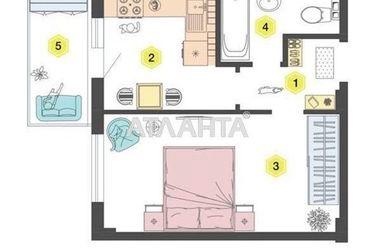 1-room apartment apartment by the address st. Vokzalnyy per (area 34,2 m2) - Atlanta.ua - photo 8