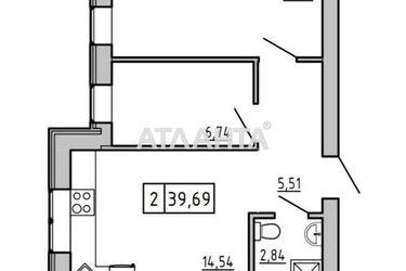 2-rooms apartment apartment by the address st. Spreysa (area 40,0 m2) - Atlanta.ua - photo 7