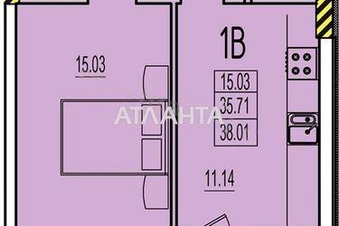 1-комнатная квартира по адресу ул. Строительная (площадь 40,0 м2) - Atlanta.ua - фото 25