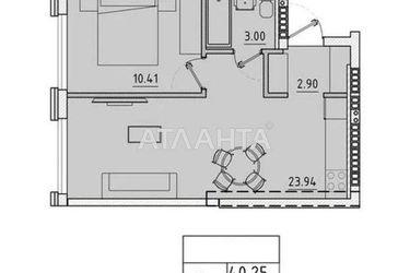 1-room apartment apartment by the address st. Avdeeva chernomorskogo (area 40,0 m2) - Atlanta.ua - photo 14