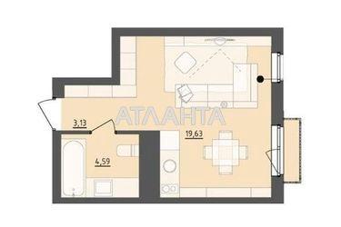 1-room apartment apartment by the address st. Lemkovskaya ul (area 27,6 m2) - Atlanta.ua - photo 22