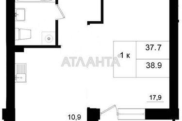 1-комнатная квартира по адресу ул. Чехова (площадь 39,0 м2) - Atlanta.ua - фото 26