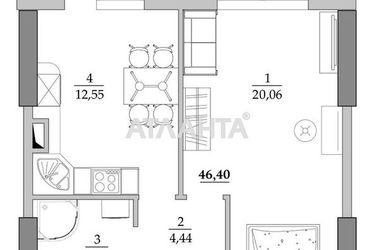 1-room apartment apartment by the address st. Vilyamsa ak (area 46,4 m2) - Atlanta.ua - photo 11
