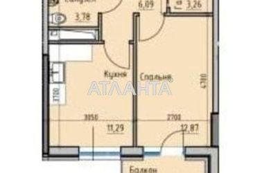 1-room apartment apartment by the address st. Radostnaya (area 38,4 m2) - Atlanta.ua - photo 8