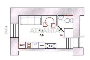 1-room apartment apartment by the address st. Shmidta leyt (area 15,6 m2) - Atlanta.ua - photo 16