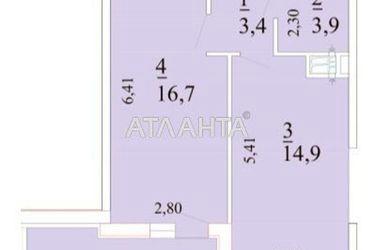 1-room apartment apartment by the address st. Novatorov (area 40,9 m2) - Atlanta.ua - photo 18