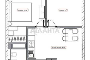 1-room apartment apartment by the address st. Zhemchuzhnaya (area 44,0 m2) - Atlanta.ua - photo 22
