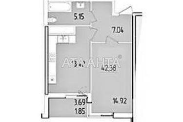 1-комнатная квартира по адресу ул. Краснова (площадь 42,4 м2) - Atlanta.ua - фото 11