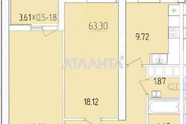 2-rooms apartment apartment by the address st. Krasnova (area 63,3 m2) - Atlanta.ua - photo 5