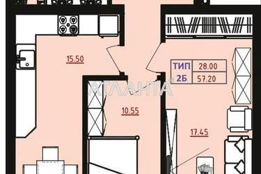 2-rooms apartment apartment by the address st. Marselskaya (area 57,2 m2) - Atlanta.ua - photo 14