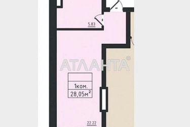 1-room apartment apartment by the address st. Dacha kovalevskogo Amundsena (area 28,0 m2) - Atlanta.ua - photo 9