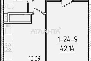 1-room apartment apartment by the address st. Krasnova (area 37,6 m2) - Atlanta.ua - photo 32
