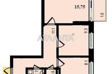 2-комнатная квартира по адресу Небесной Сотни пр. (площадь 49,6 м2) - Atlanta.ua - фото 3