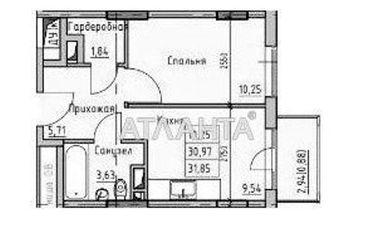 1-room apartment apartment by the address st. Raskidaylovskaya Stanislavskogo (area 33,6 m2) - Atlanta.ua - photo 5
